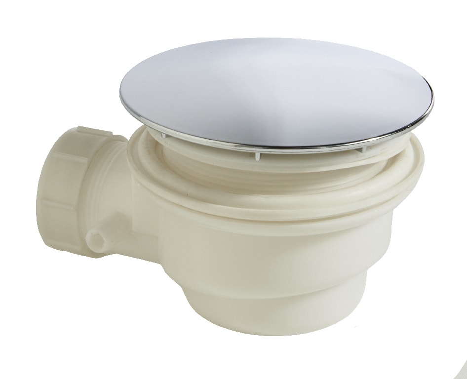 Cadita dus Cooke & Lewis Lagan, patrata, ABS si acril, 70 x 70 x 15 cm, alb