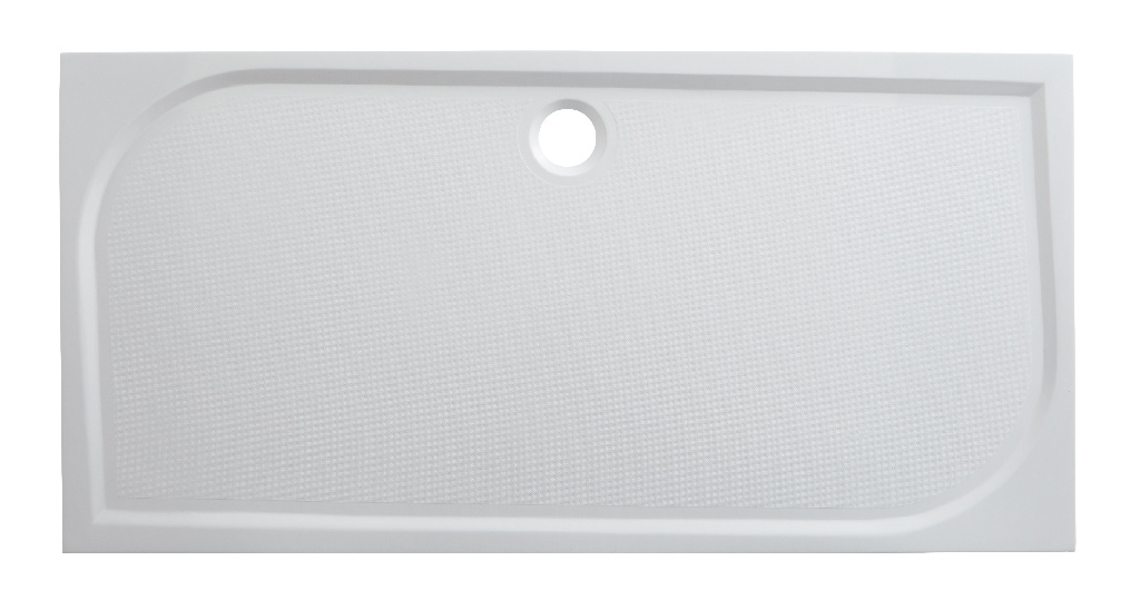 Cadita dus GoodHome Limski, dreptunghiulara, rasina, 160 x 80 x 2.8 cm, alb