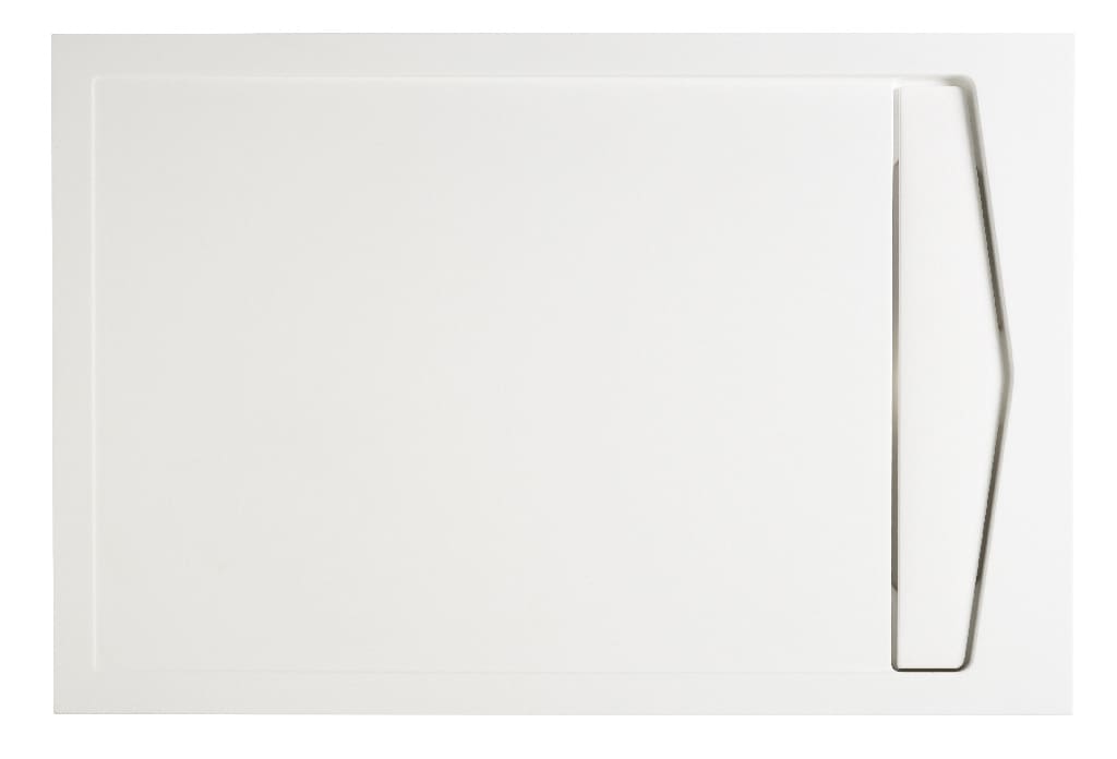 Cadita dus Cooke & Lewis Helgea, dreptunghiulara, rasina, 120 x 80 x 4.5 cm, alb