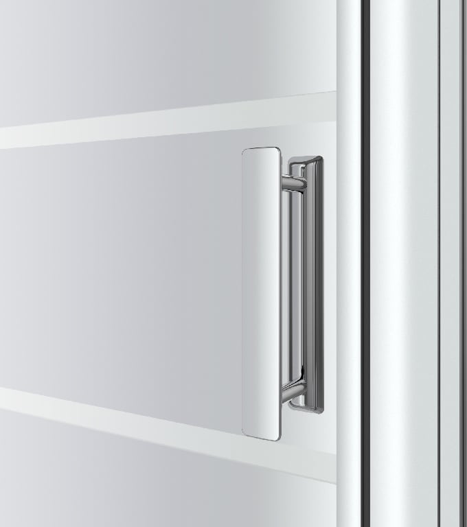 Usa pentru dus, pivotanta, aluminiu si sticla, cromat, sistem deschidere exterior, 80 x 195 cm  Good Home Beloya