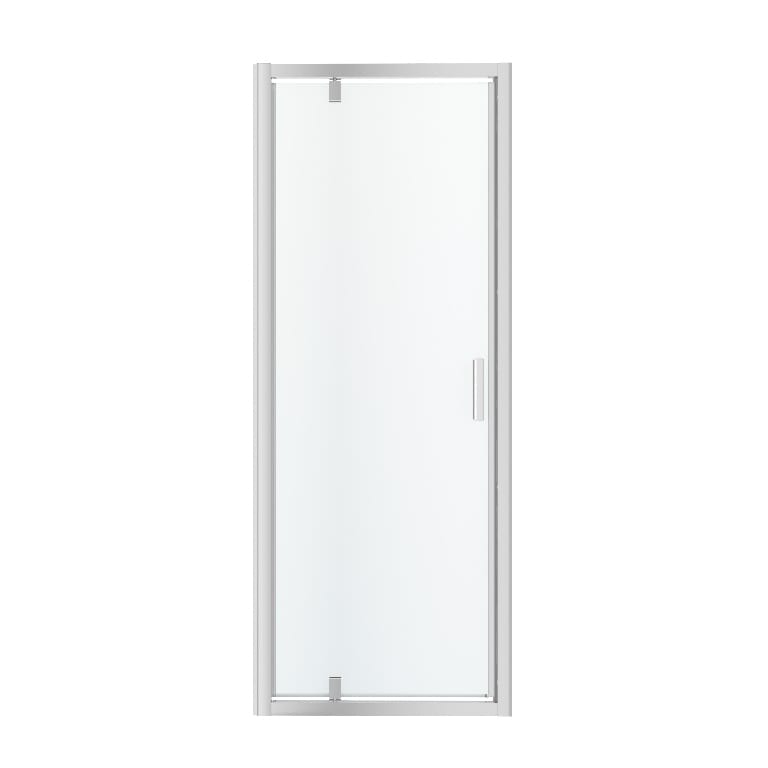 Usa pentru dus, pivotanta, aluminiu si sticla, cromat, sticla clara, 80 x 195 cm  Good Home Beloya