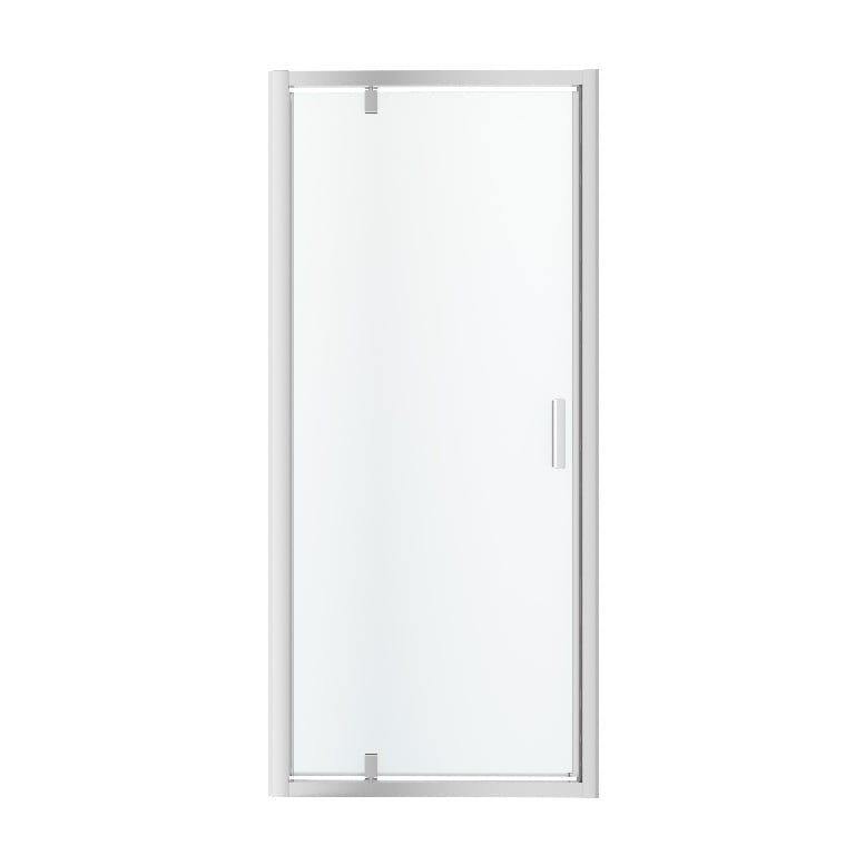 Usa pentru dus, aluminiu si sticla, semipivotanta, cromat, 90 x 195 cm  Good Home Beloya