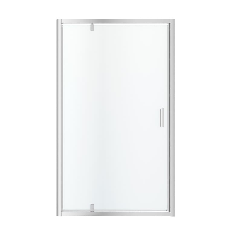 Usa dus pivotanta GoodHome Beloya, aluminiu, sticla securizata 8mm, 120 x 195 cm, crom