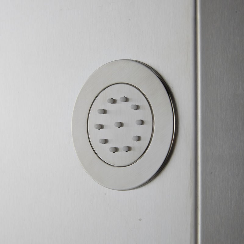 Panel de dus COOKE & LEWIS Lekima, termostat, hidromasaj, 143 cm, crom