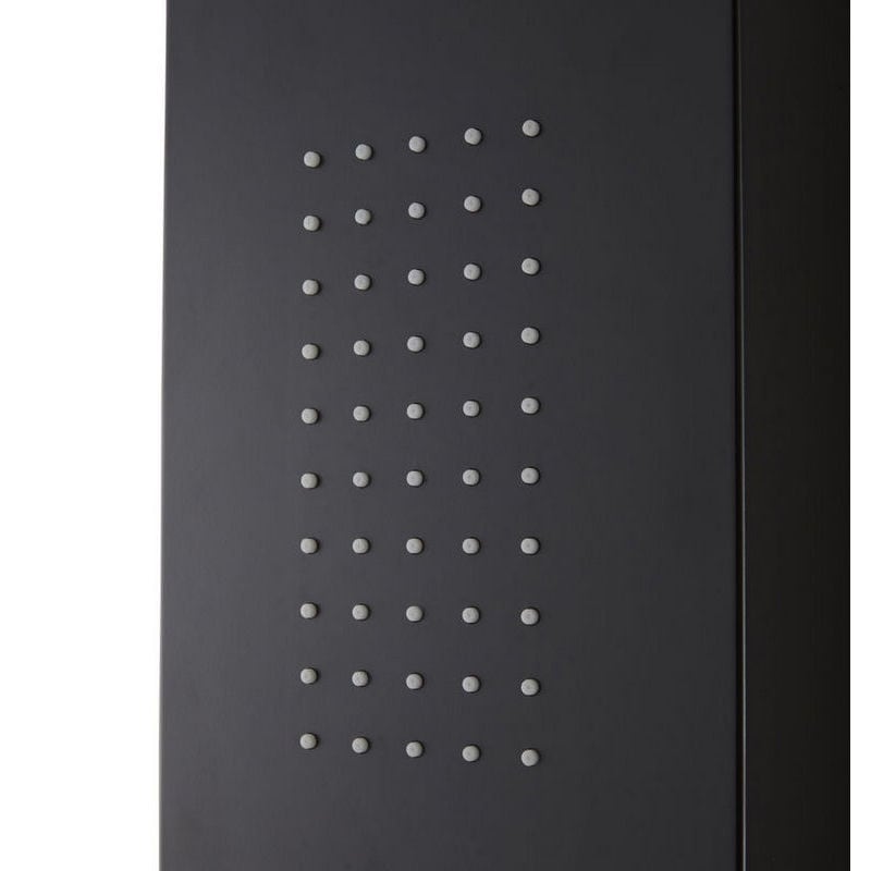 Panel de dus COOKE & LEWIS Magda, termostat, hidromasaj, 167 cm, negru