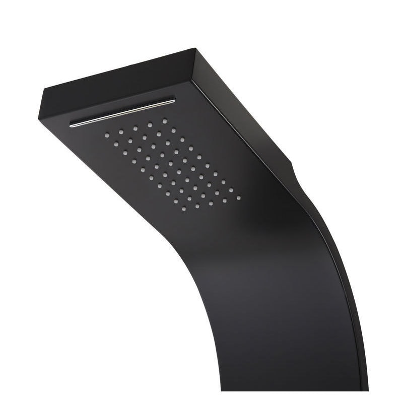 Panel de dus COOKE & LEWIS Magda, termostat, hidromasaj, 167 cm, negru