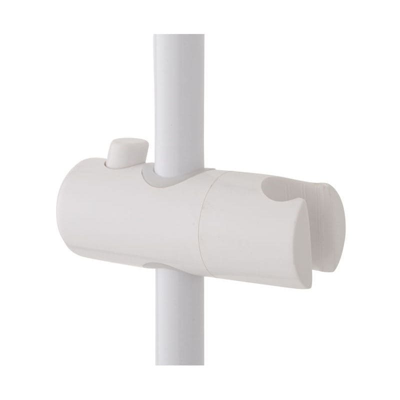 Bara de dus, plastic si aluminiu, 64.5x1.9 cm, alb