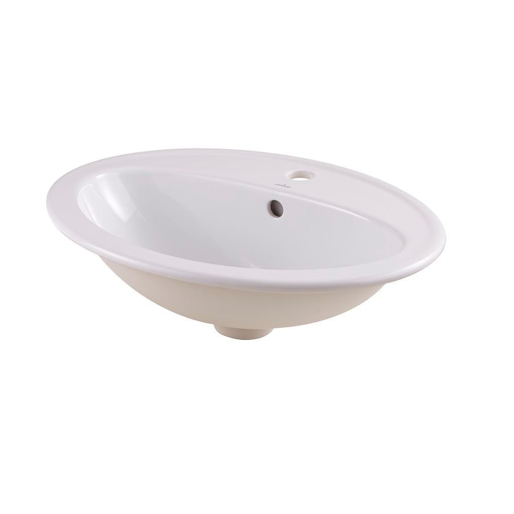 Lavoar baie CERSANIT Turso, ceramica, 53.5 x 41 cm, alb lucios