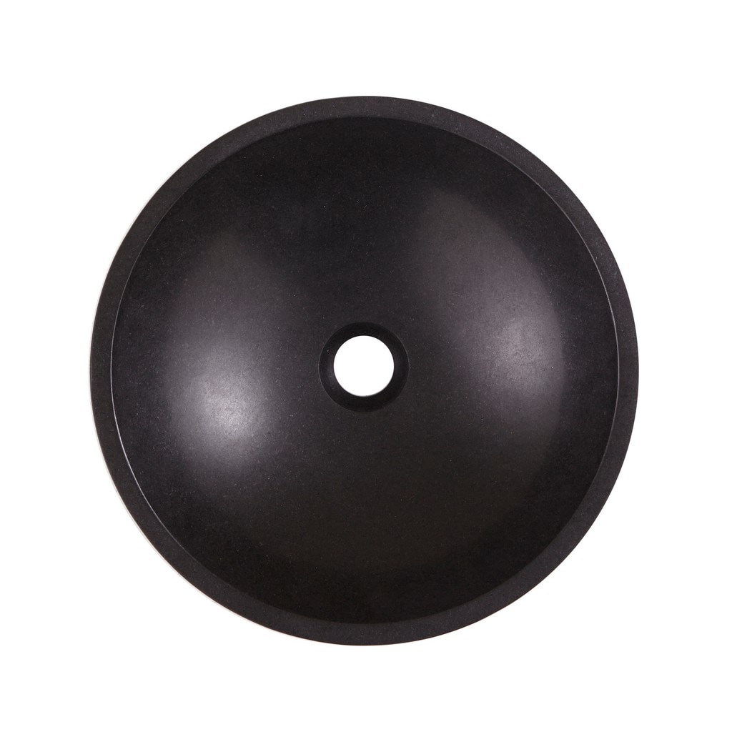 Lavoar baie GOODHOME Tumen, granit, 38 cm, negru mat