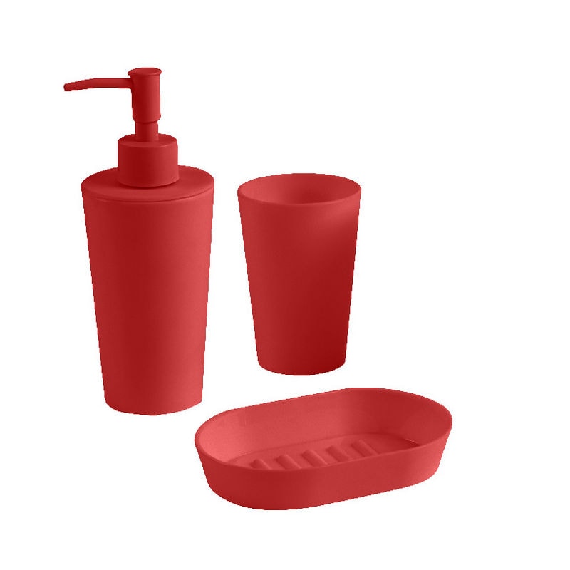 Dozator sapun Cooke & Lewis Palmi, rosu, plastic