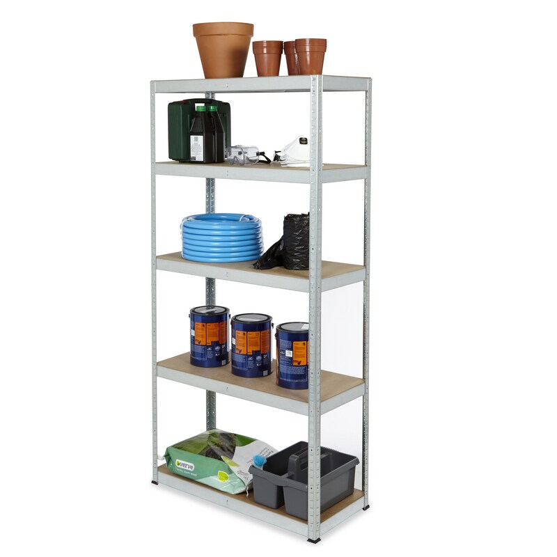 Raft galvanizat, 5 polite, 90 x 40 x 180 cm