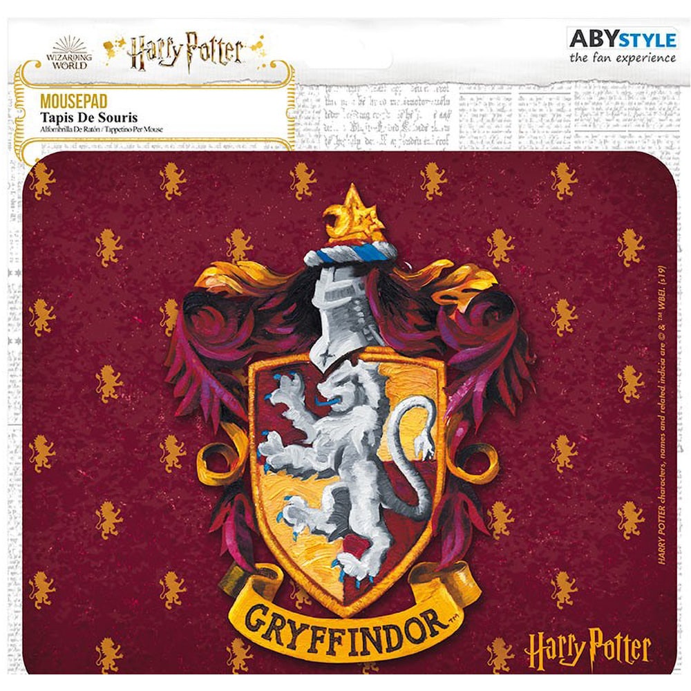 Mouse Pad Gaming ABYSSE CORP Harry Potter Gryffindor, 23.5 x 19.5 cm, visiniu