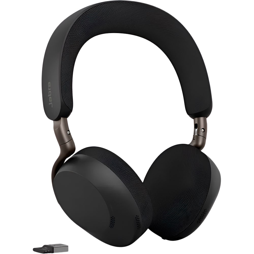 Casti Wireless teleconferinta JABRA Evolve3 75 UC, Stereo, Noise Cancelling, Bleutooth, USB-C, negru
