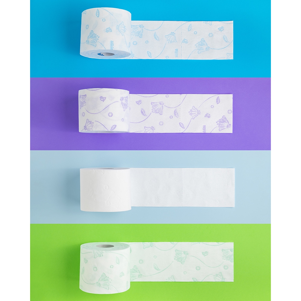 Hartie igienica MILDE Relax Purple, 3 straturi, 8 role