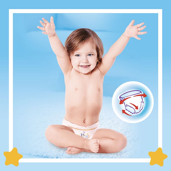 Scutece chilotel PUFIES Sensitive nr 4, Unisex, 9-15 kg, 46 buc