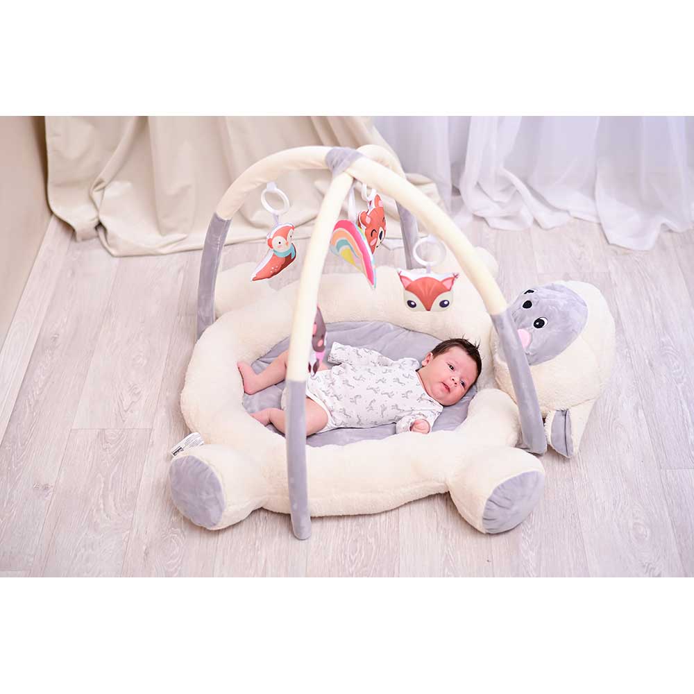 Saltea de joaca BERTONI-LORELLI Play Gym Mary LOR2120, 0 luni+, bej-gri
