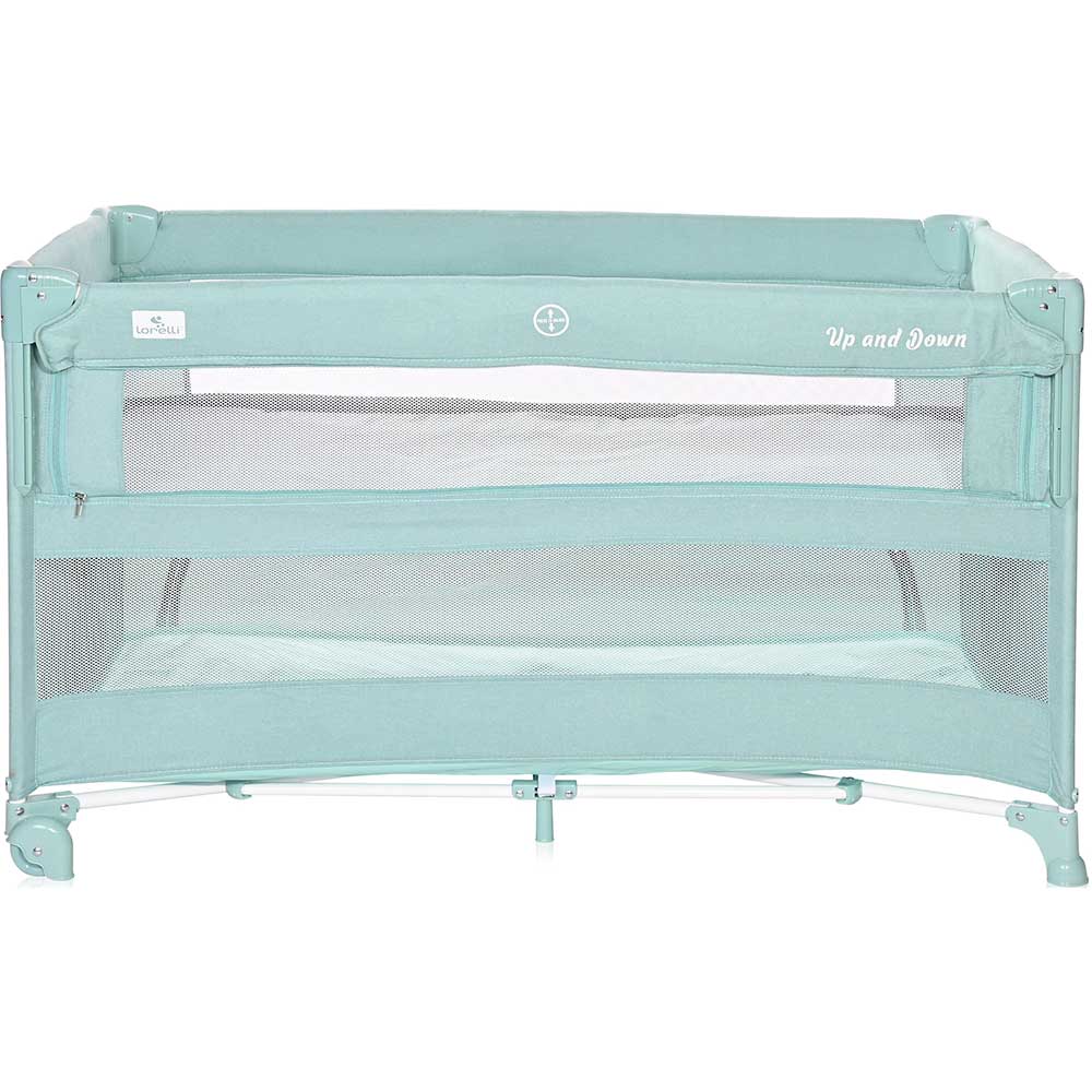 Patut pliabil BERTONI-LORELLI Up and Down Teddy LOR1793, 0 luni+, verde deschis