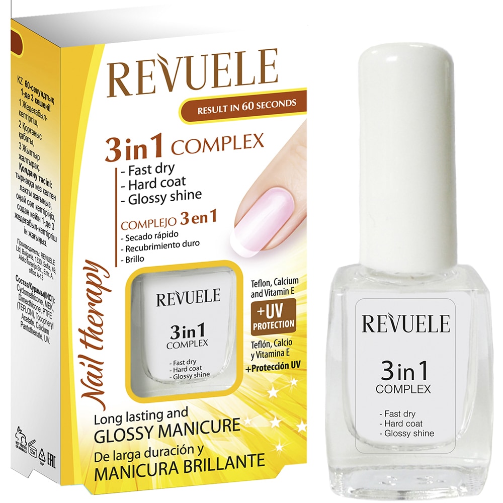 Tratament pentru unghii REVUELE 3 in 1 Complex, 10ml