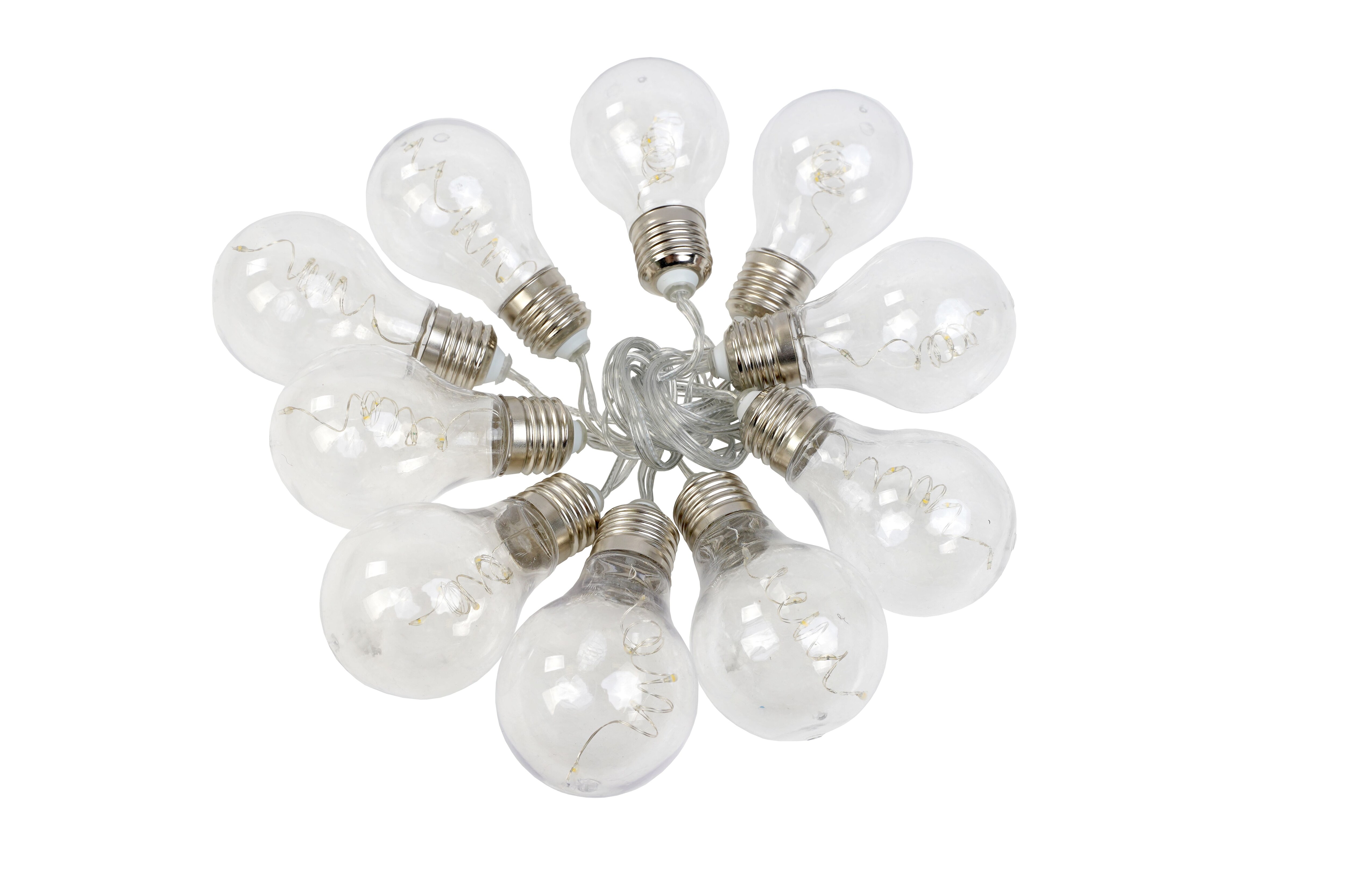 Ghirlanda solara, 10 Becuri, 4M