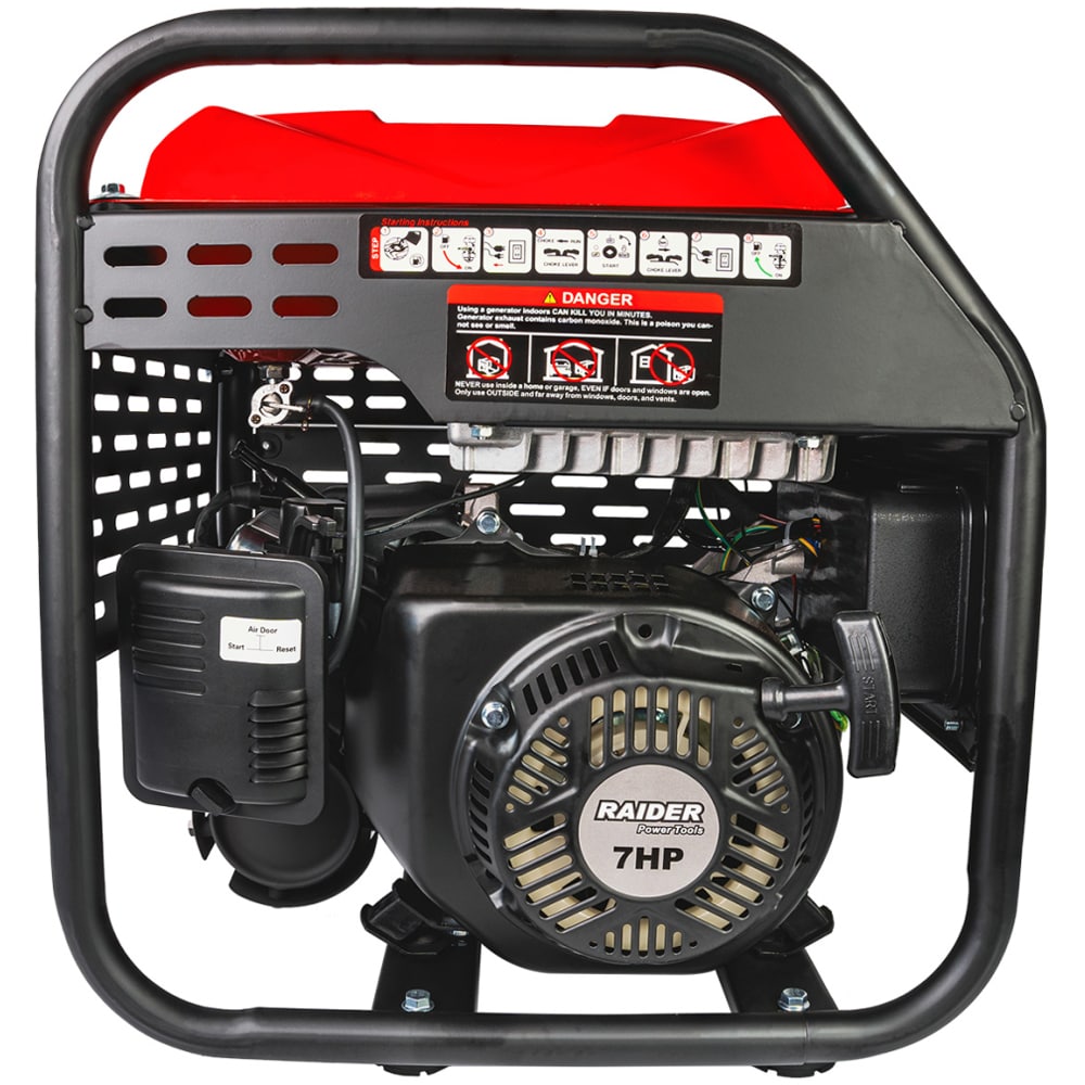 Generator de curent electric RAIDER RD-GG20, 4200W, 4 timpi, benzina