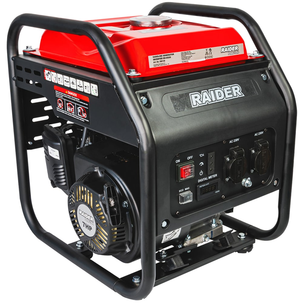 Generator de curent electric RAIDER RD-GG20, 4200W, 4 timpi, benzina