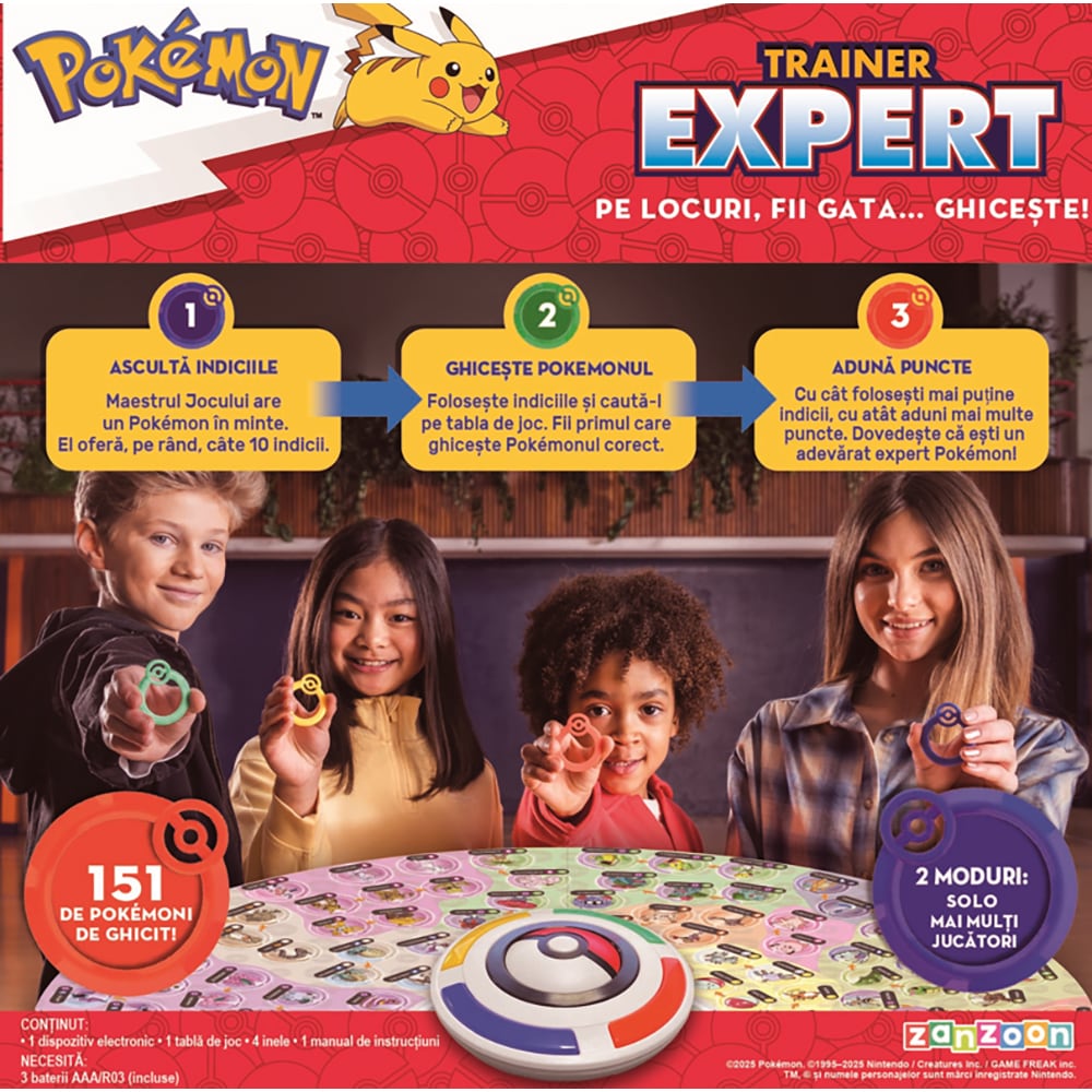 Joc de societate POKEMON Trainer Expert 3825155, 6 ani+, 2-4 jucatori