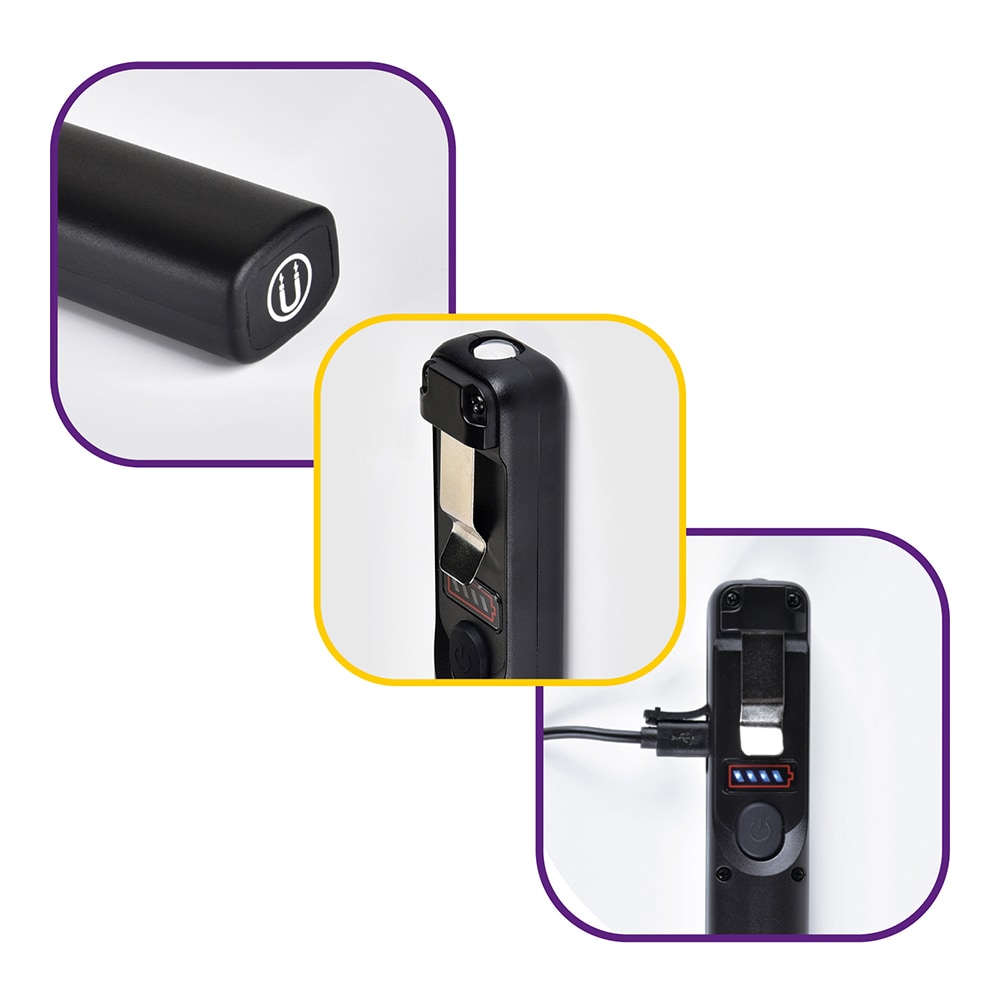 Lanterna LED PROMELEK, 250lm, acumulator 1200 mAh, negru