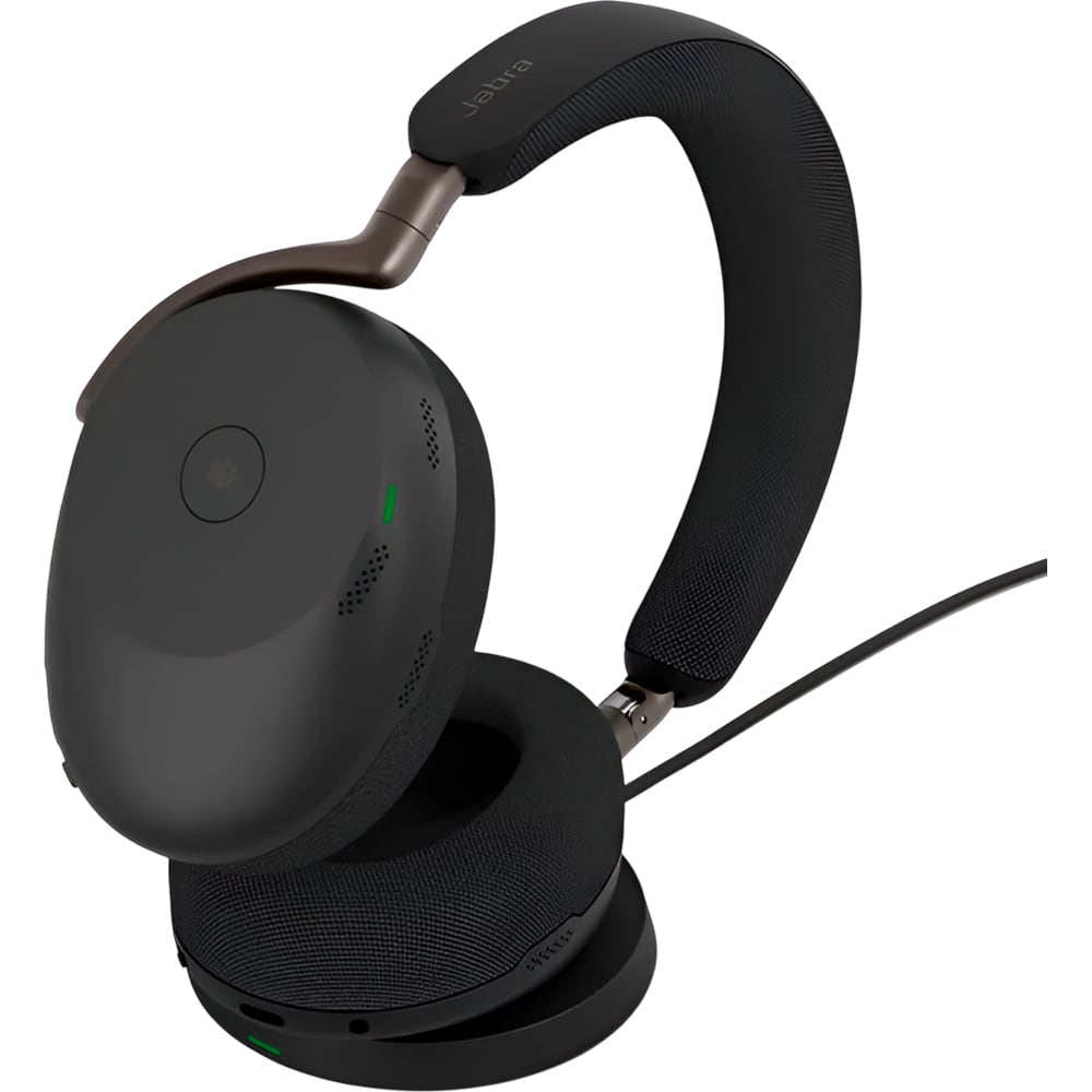 Casti Wireless teleconferinta JABRA Evolve3 85 UC, Stereo, Noise Cancelling,, Bleutooth, USB-A, Wireless Charging Pad, negru