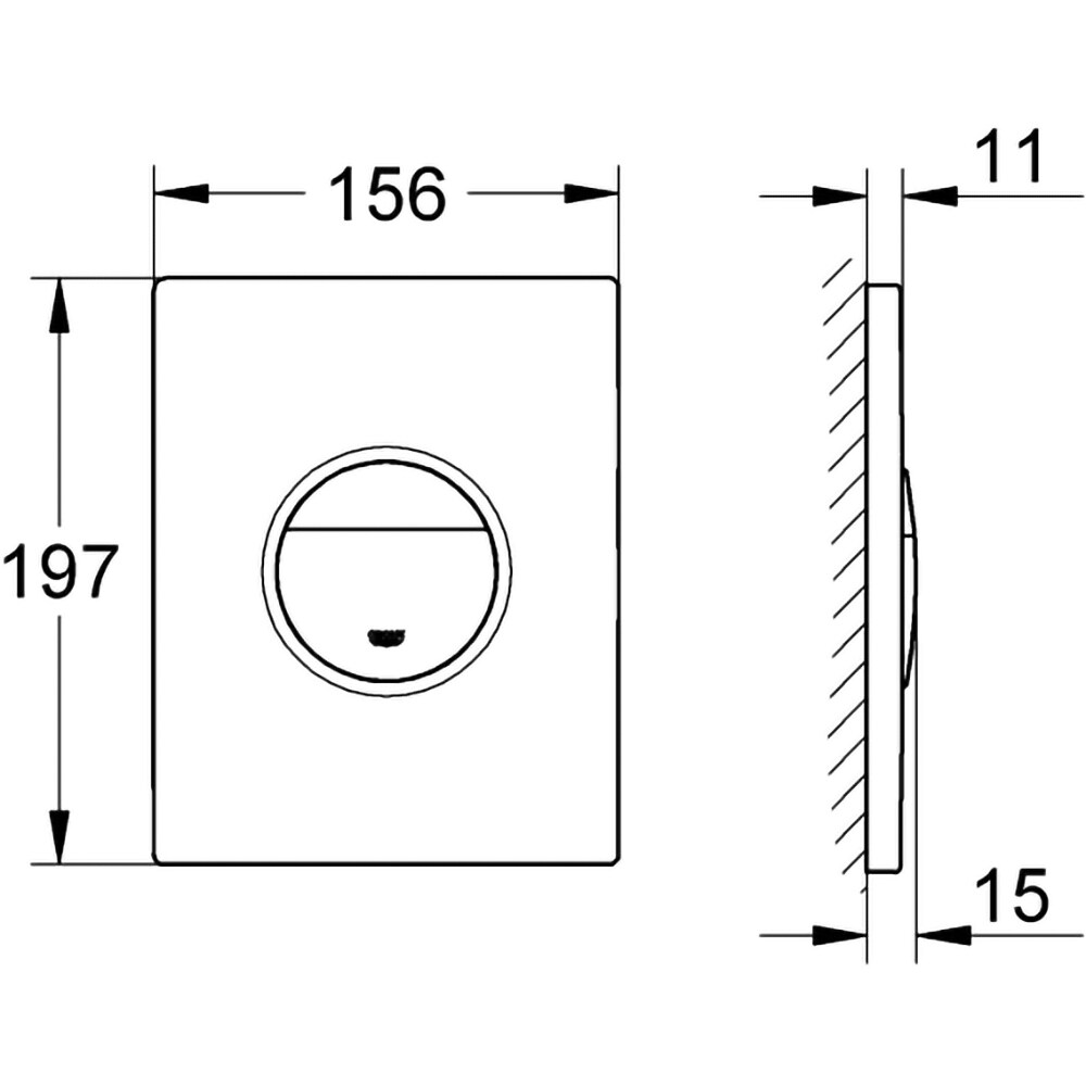 Clapeta actionare GROHE Nova Cosmopolitan 38765SH0, dubla actionare, alb