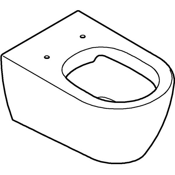 Vas WC GROHE Essence 3957100H, montaj suspendat, evacuare orizontala, alb