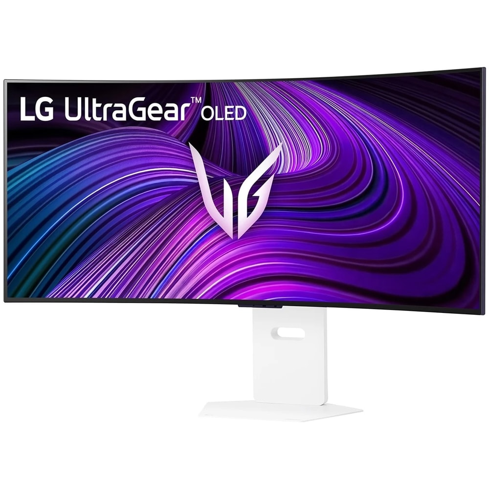 Monitor gaming curbat OLED LG UltraGear 39GX90SA-W, 39", WQHD, 240 Hz, FreeSync Premium Pro, HDR10, boxe, alb