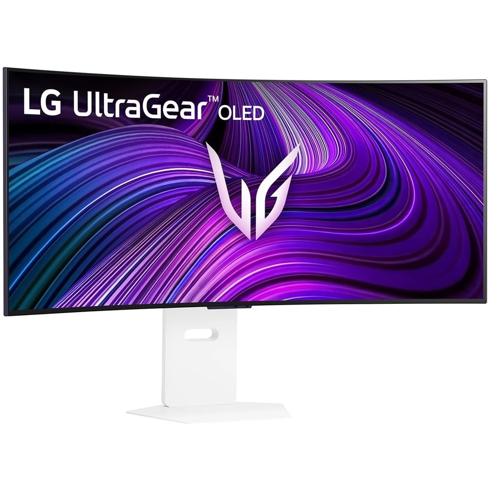 Monitor gaming curbat OLED LG UltraGear 39GX90SA-W, 39", WQHD, 240 Hz, FreeSync Premium Pro, HDR10, boxe, alb