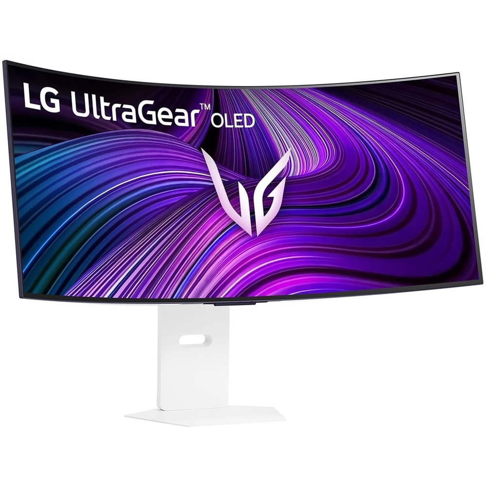 Monitor gaming curbat OLED LG UltraGear 39GX90SA-W, 39", WQHD, 240 Hz, FreeSync Premium Pro, HDR10, boxe, alb