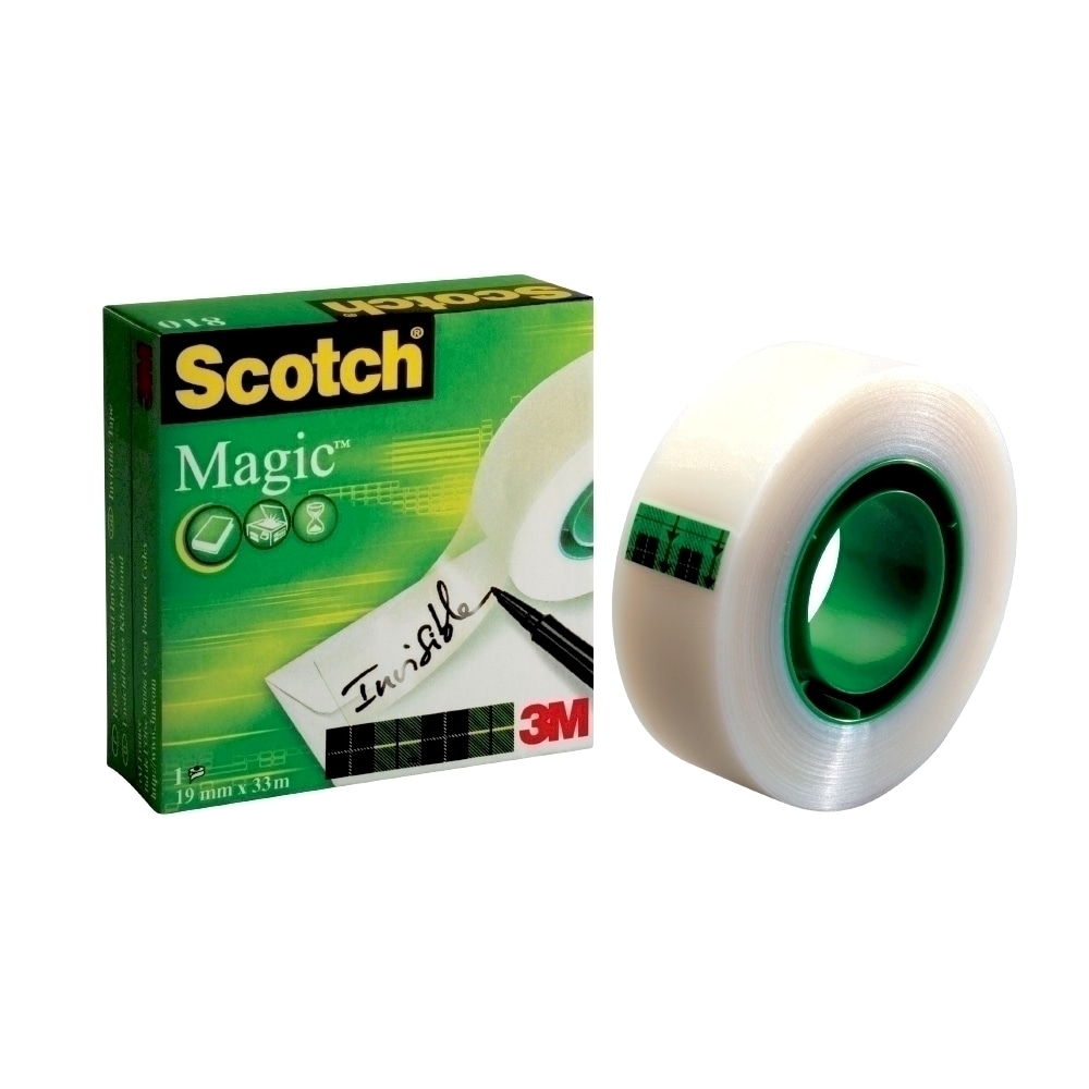Banda adeziva 3M Scotch Magic, 19 mm x 33 m
