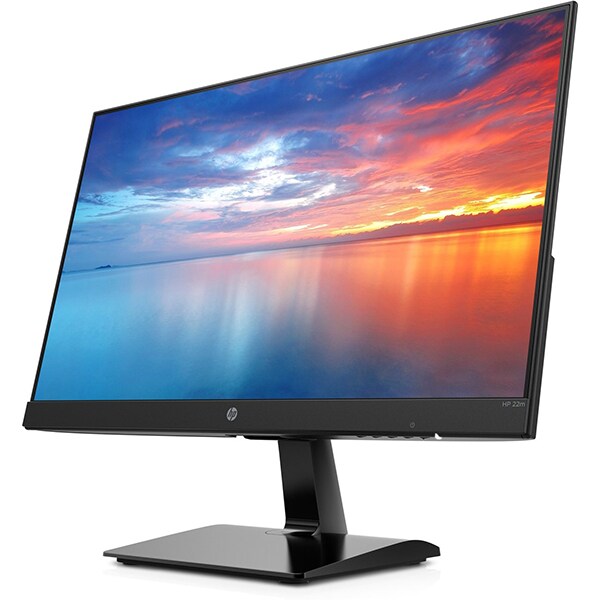 Monitor LED IPS HP 3WL44AA, 21.5", Full HD, 60Hz, negru