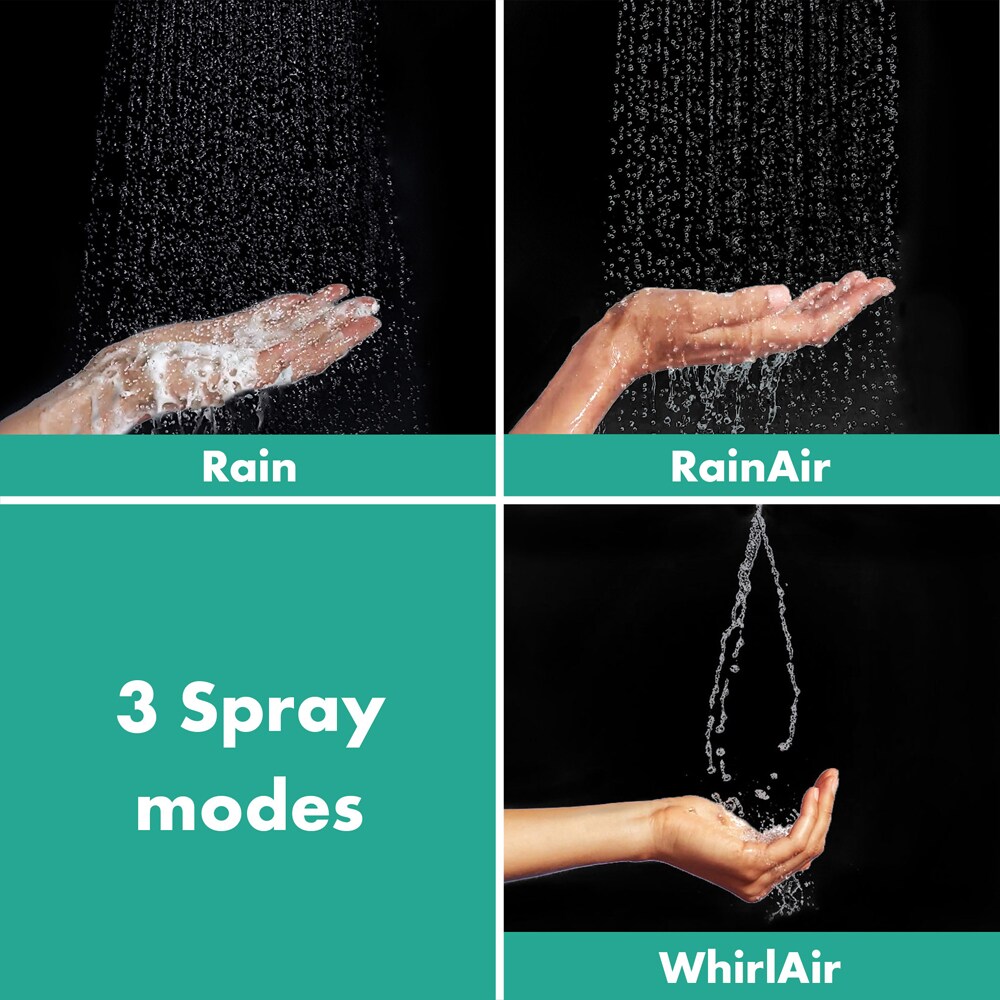 Para dus Hansgrohe Raindance Select E 120 26520670, 3 functii, negru