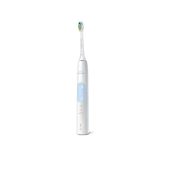 Periuta de dinti electrica PHILIPS Sonicare ProtectiveClean 5100 HX6859/34, 62.000 miscari/min, 3 programe, 2 capete, alb-albastru