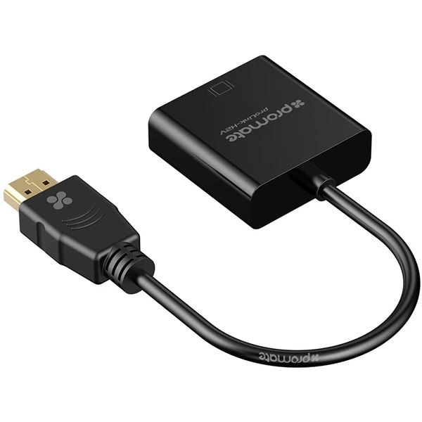 Adaptor HDMI-VGA PROMATE proLink-H2V, placat aur, negru