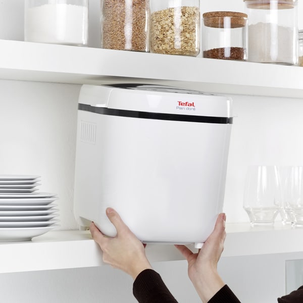Masina de copt paine TEFAL Pain Dore PF210138, 1kg, 12 programe, 720W, alb-negru