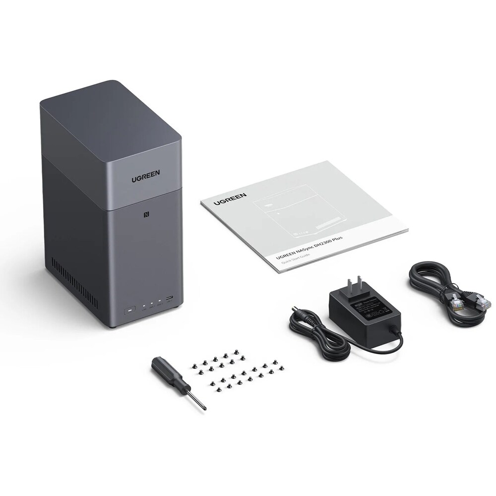 Network Attached Storage UGREEN DH2300, 2.2GHz, 4GB, 2-Bays, gri