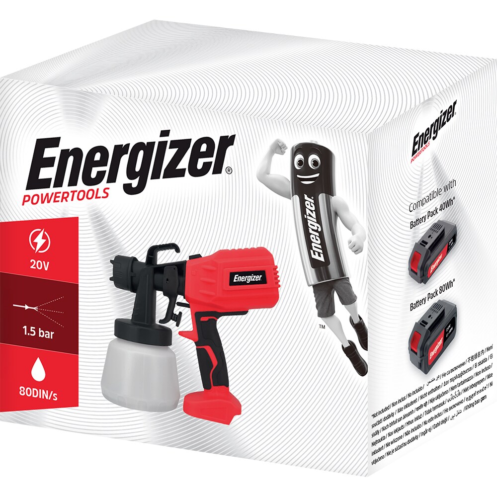 Pistol pentru vopsit ENERGIZER 3SG02, 20V, 800ml
