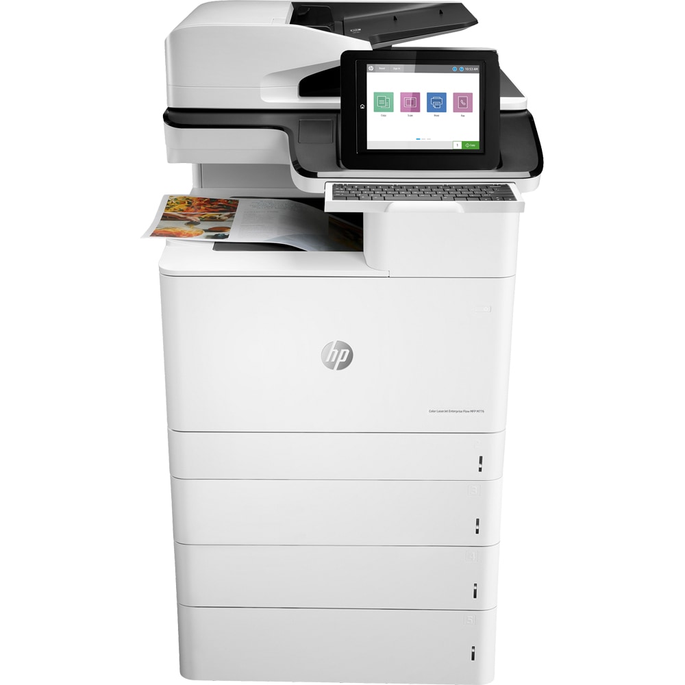 Multifunctional laser color HP LaserJet Enterprise Flow MFP M776z, A3, USB, Retea, Wi-Fi. Fax