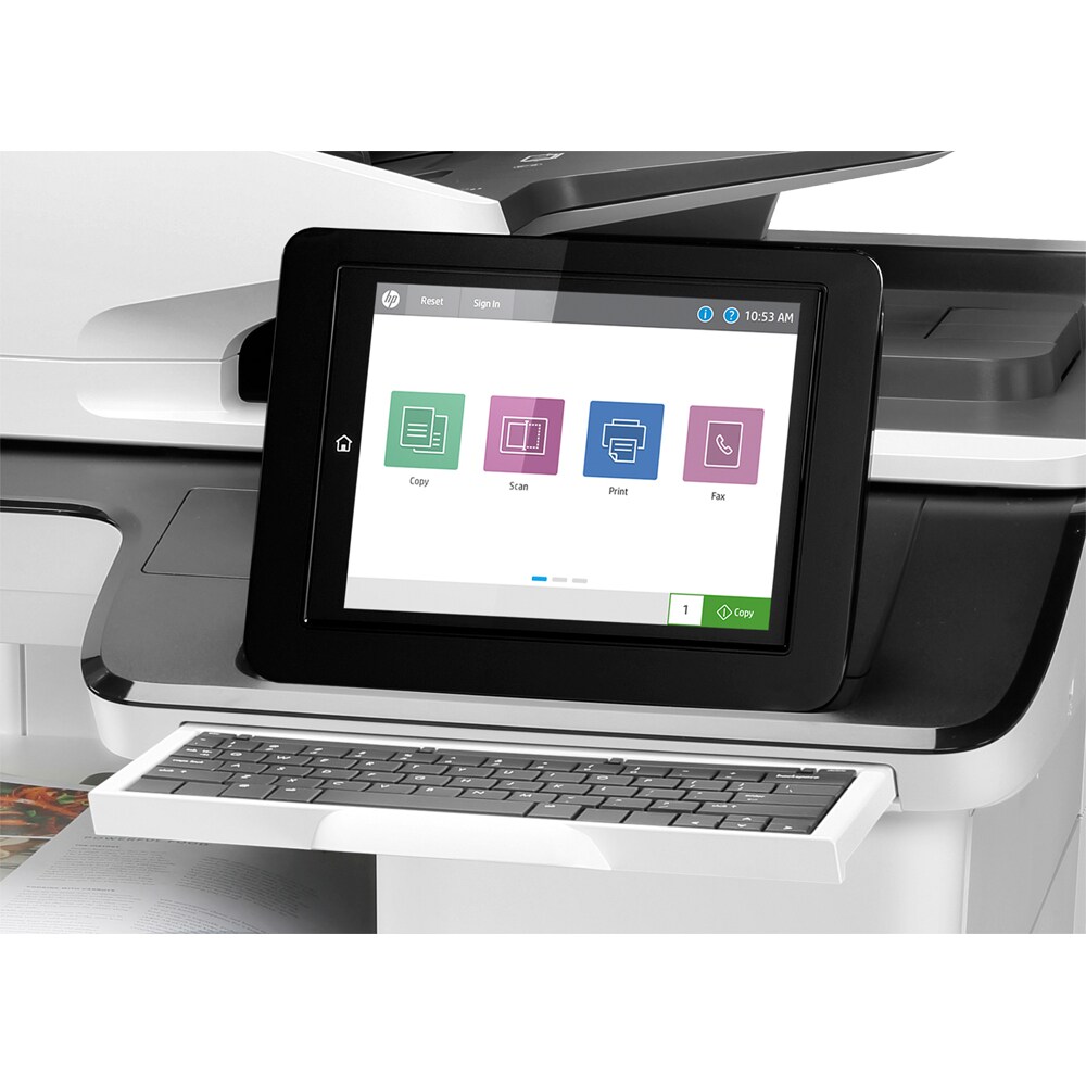 Multifunctional laser color HP LaserJet Enterprise Flow MFP M776z, A3, USB, Retea, Wi-Fi. Fax