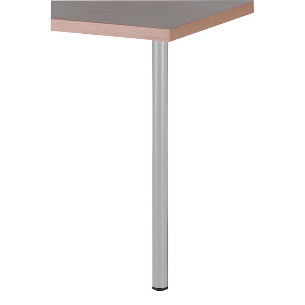 Picior rotund, 30 x 300 mm, argintiu