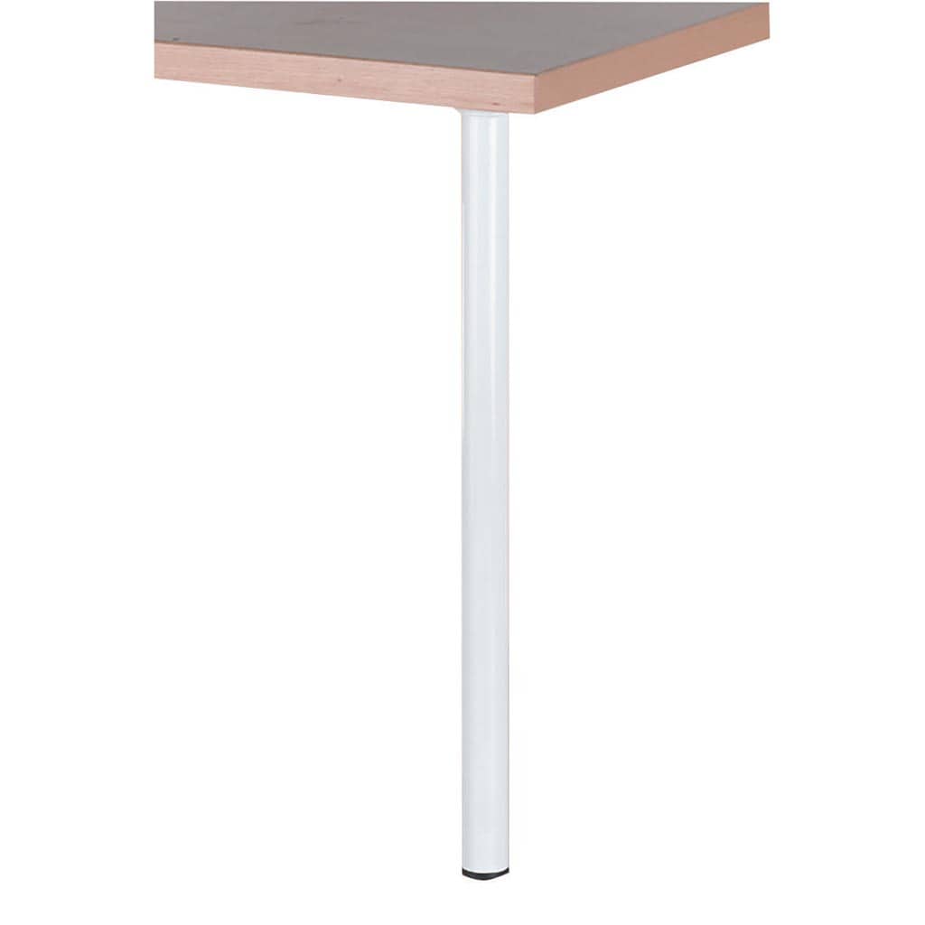 Picior rotund, 30 x 200 mm, alb