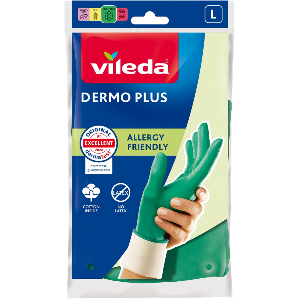 Manusi menaj VILEDA Dermo Plus, nitril, marimea L