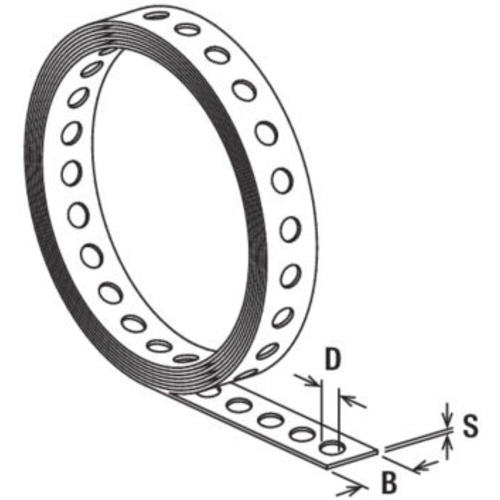 Brida fixare universal FISCHER LVB, 25 x 1000mm, 1buc