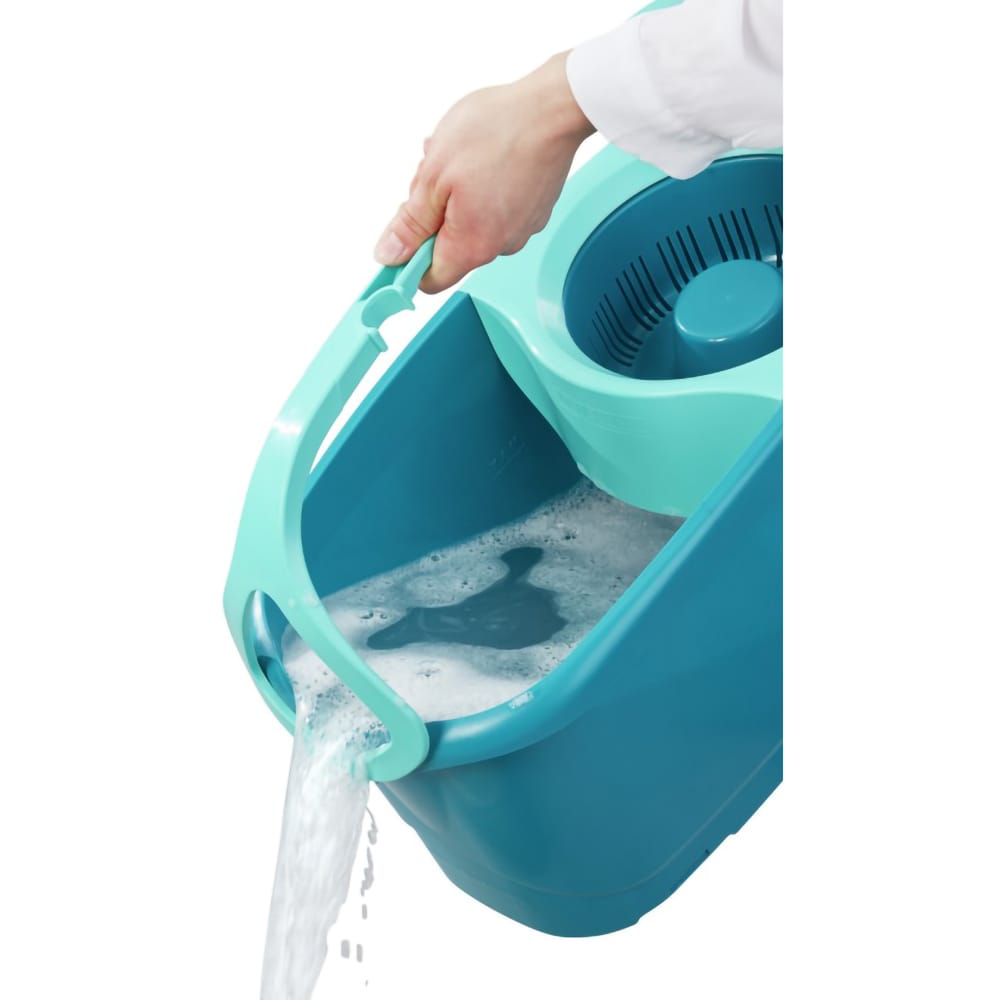 Set galeata cu storcator + mop + maner LEIFHEIT Clean Twist Ergo, turcoaz