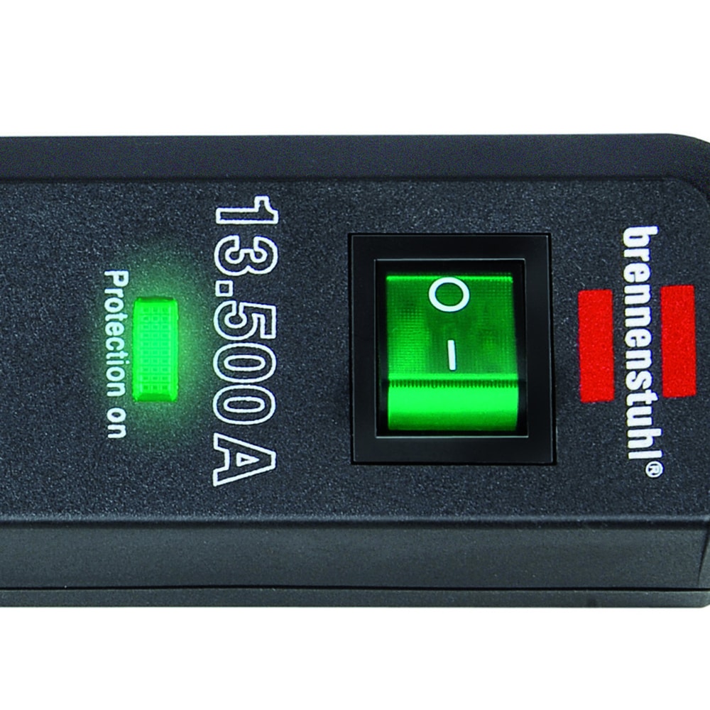 Prelungitor BRENNENSTUHL Eco Line, 3 prize, 1.5m, antracit