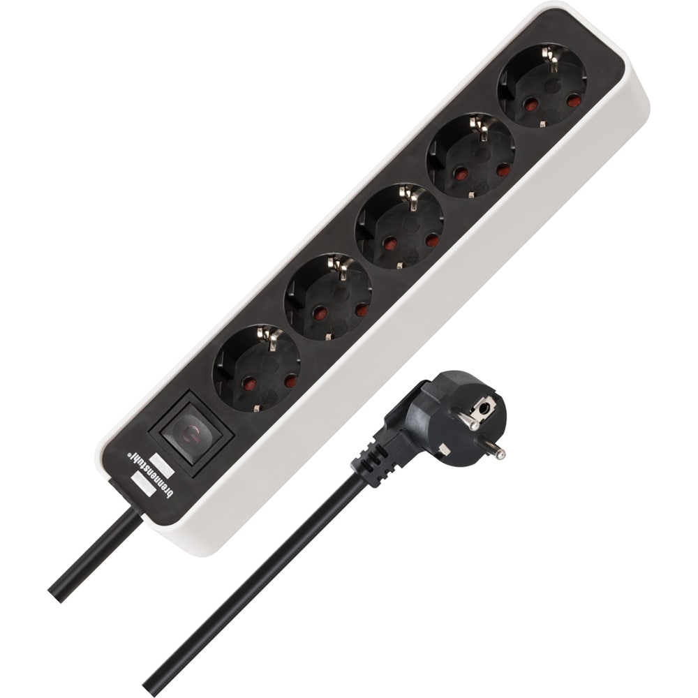 Prelungitor BRENNENSTUHL Ecolor, 5 prize, 1.5m, alb